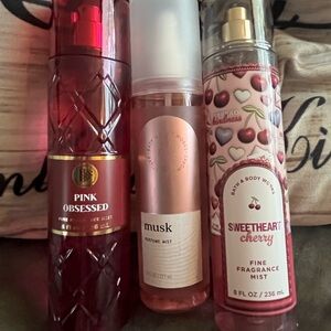 Pink Obsessed and Sweetheart Cherry Fragrance Mists
